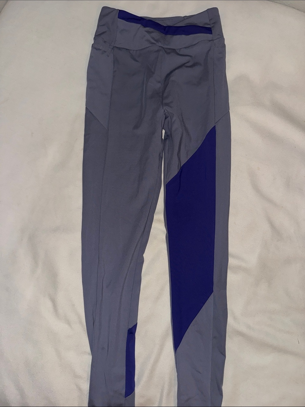 Gymshark Gray and Dark Blue Athletic Leggings